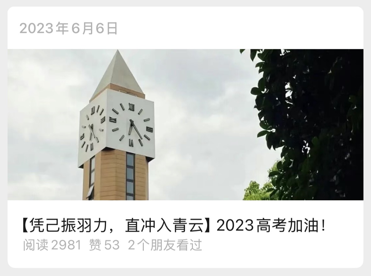 【凭己振羽力，直冲入青云】2023高考加油！